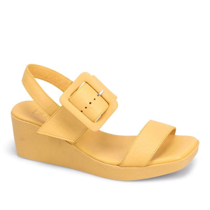 BUENO CANADA OUTLET WOMEN'S FELICITY WEDGE SANDAL-MUSTARD