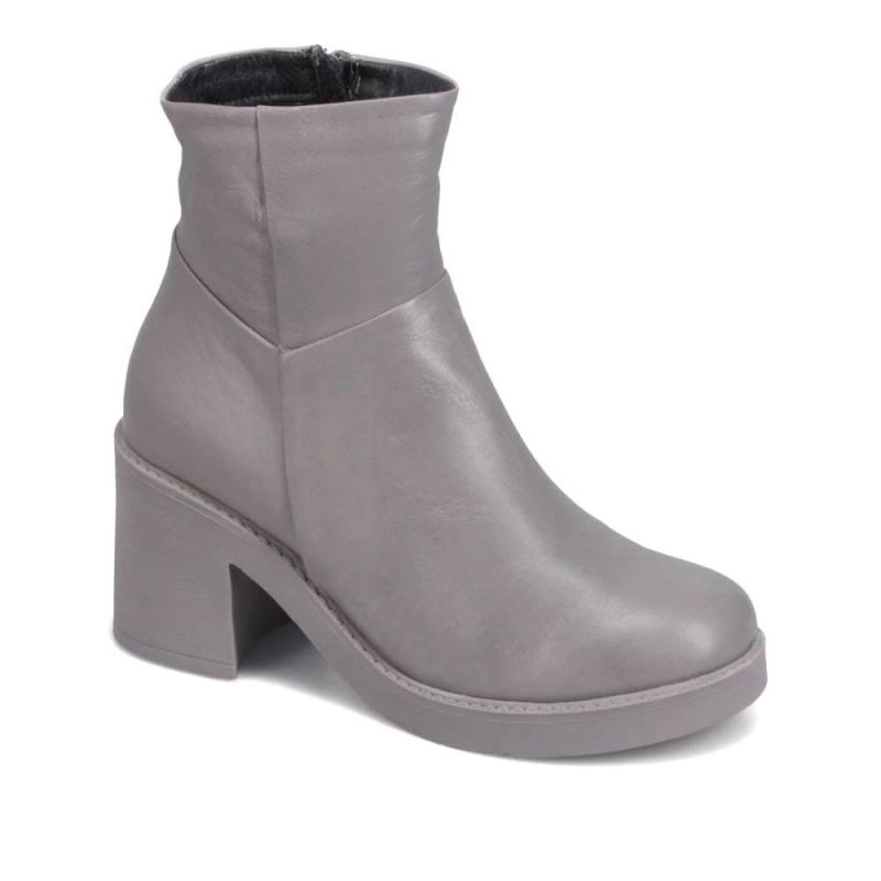BUENO CANADA OUTLET WOMEN'S MALTA HEELED BOOT-GREY