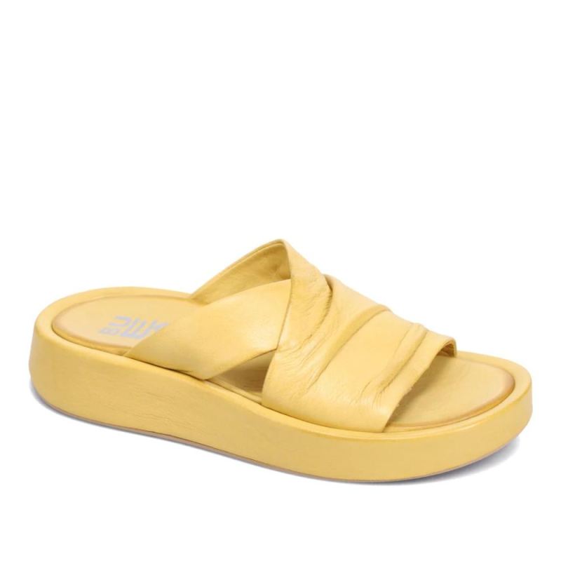 BUENO CANADA OUTLET WOMEN'S HARPER SLIDE SANDAL-YELLOW