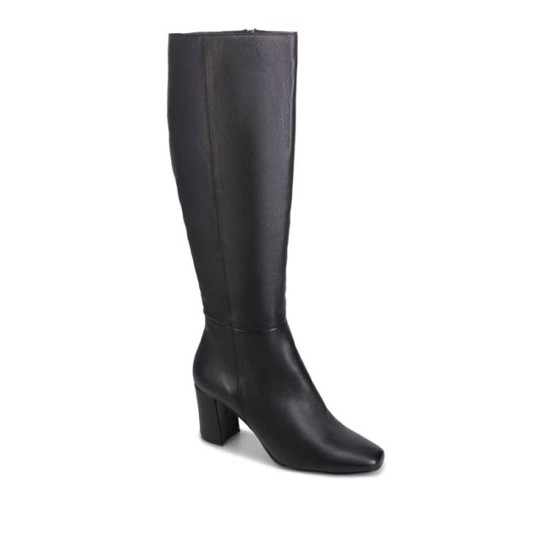 BUENO CANADA OUTLET WOMEN'S VICTORIA TALL BOOT-BLACK LEATHER