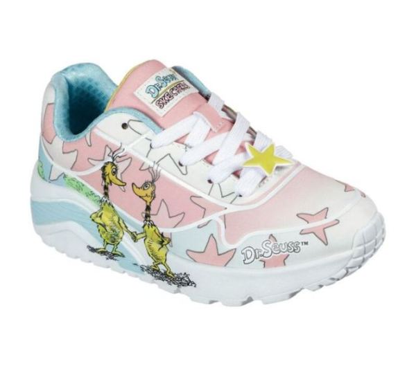 Skechers Girls' Dr. Seuss: Uno Lite - Friendly Sneetches