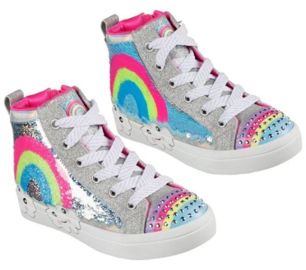 Skechers Girls' Flip Kicks: Twi-Lites 2.0 - Rainbow Daydreams