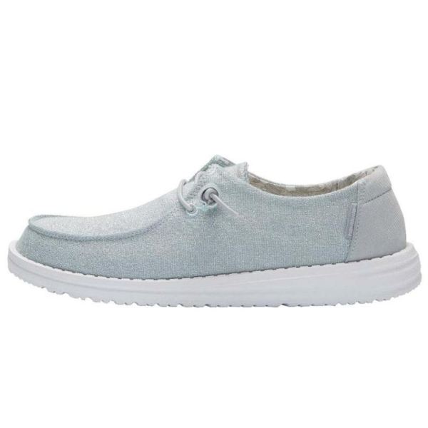 Women's Hey Dude Shoes Wendy Stretch Sparkling Sparkling Sky Blue