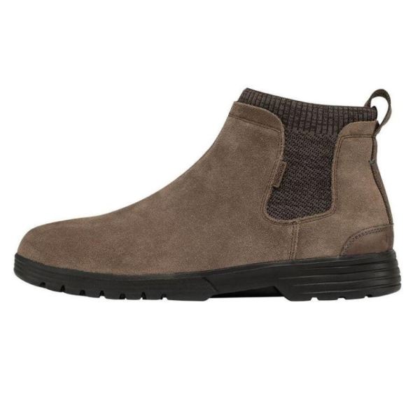Hey Dude Shoes Men's Scott Suede Fossil