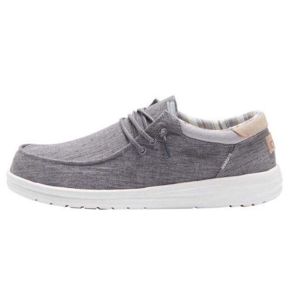 Hey Dude Shoes Men's Paul Chambray Iron