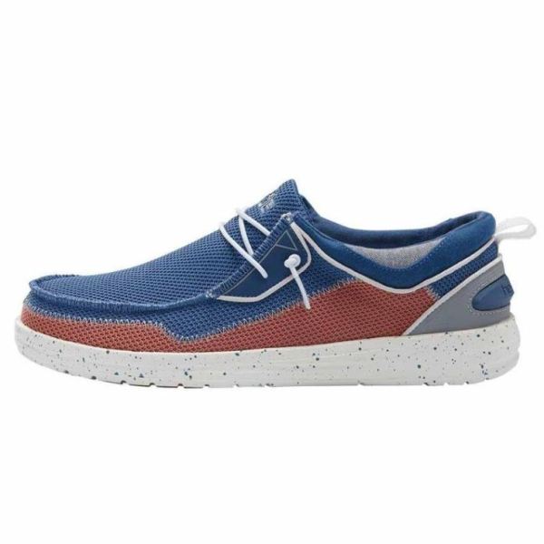 Hey Dude Shoes Men's Wally Storm Navy Brick