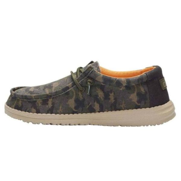 Boys Hey Dude Shoes Wally Youth Print Musk Camodino