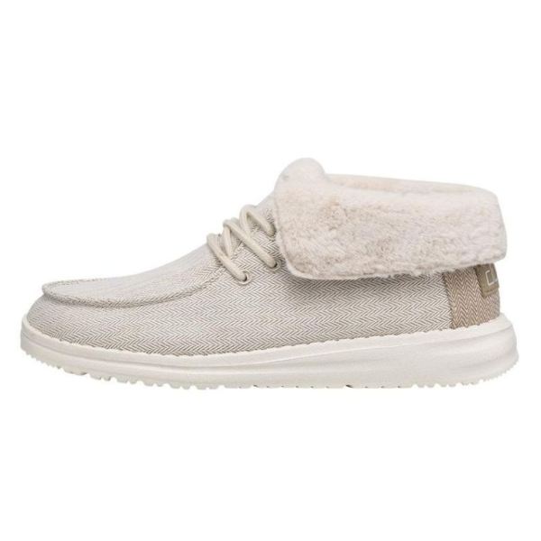 Women's Hey Dude Shoes Britt Herringbone Cream