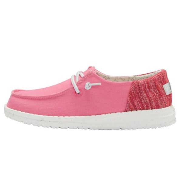 Hey Dude Shoes Girls Wendy Youth Funk Fuchsia