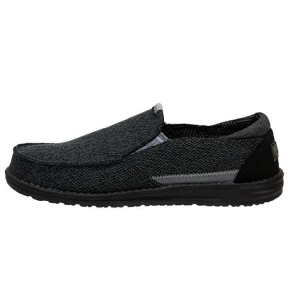 Hey Dude Shoes Men's Thad Sox Jet Black