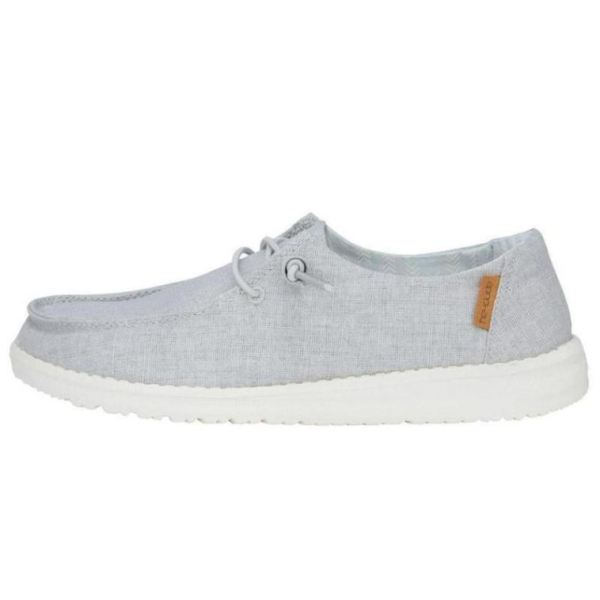 Women's Hey Dude Shoes Wendy Chambray Light Grey