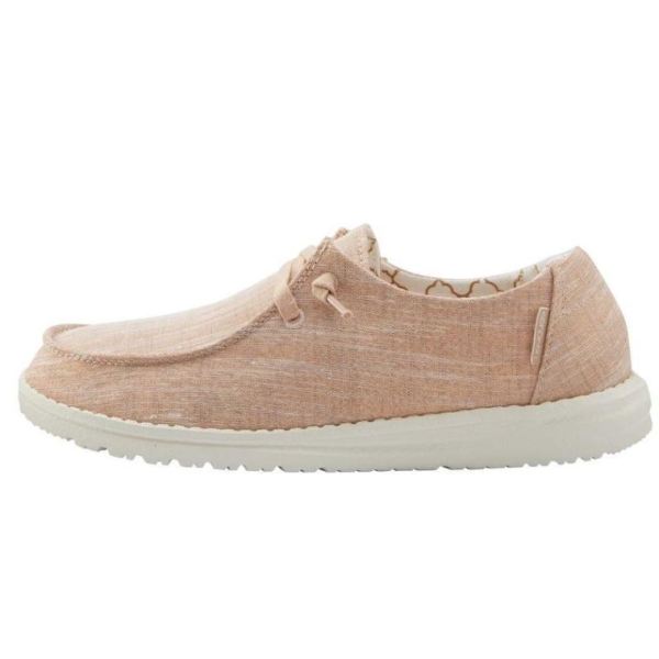 Women's Hey Dude Shoes Wendy Canvas Sparkling Sparkling Rose Gold