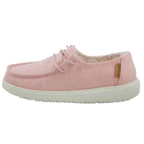 Hey Dude Shoes Girls Wendy Youth Linen Cotton Candy