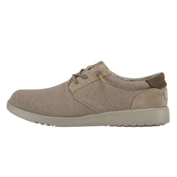 Hey Dude Shoes Men's Hugo Stretch Beige - Click Image to Close