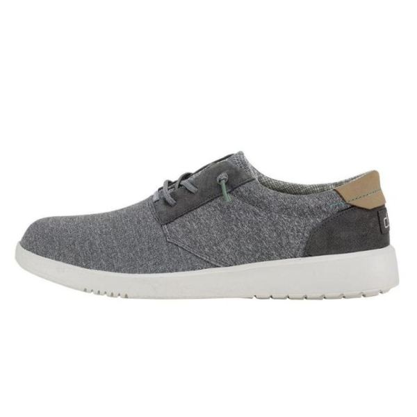 Hey Dude Shoes Men's Hugo Stretch Grey