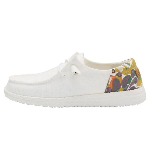 Women's Hey Dude Shoes Wendy Funk White