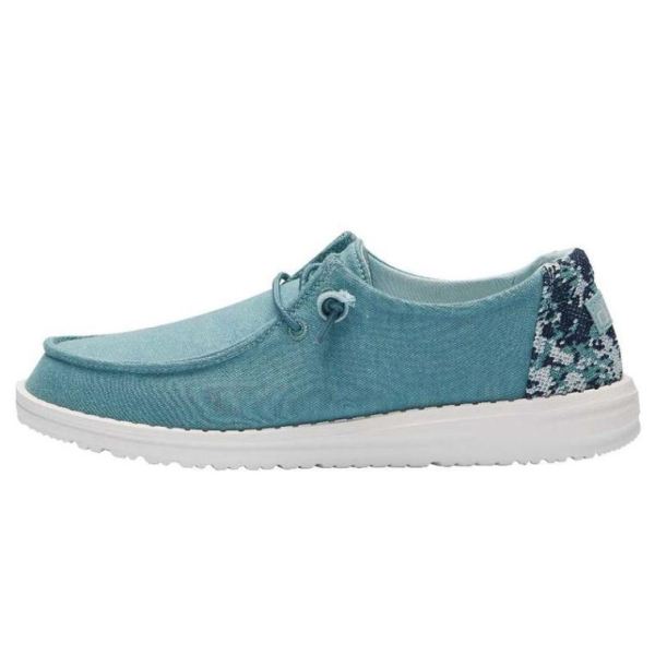 Women's Hey Dude Shoes Wendy Stretch Fleece Sea Blue