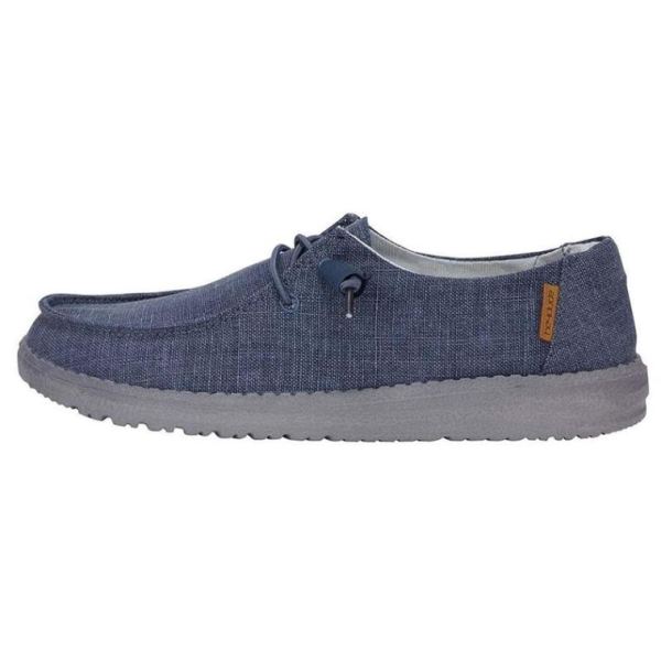 Women's Hey Dude Shoes Wendy Chambray Navy