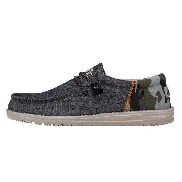 Hey Dude Shoes Men's Wally Funk Camo Dk Grey