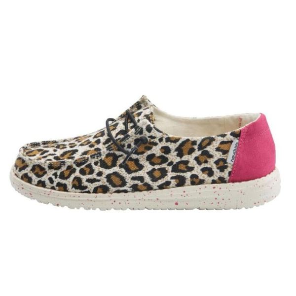 Hey Dude Shoes Girls Wendy Youth Print Cheetah
