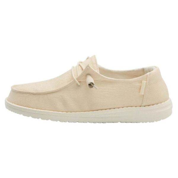 Women's Hey Dude Shoes Wendy Linen Satin Beige