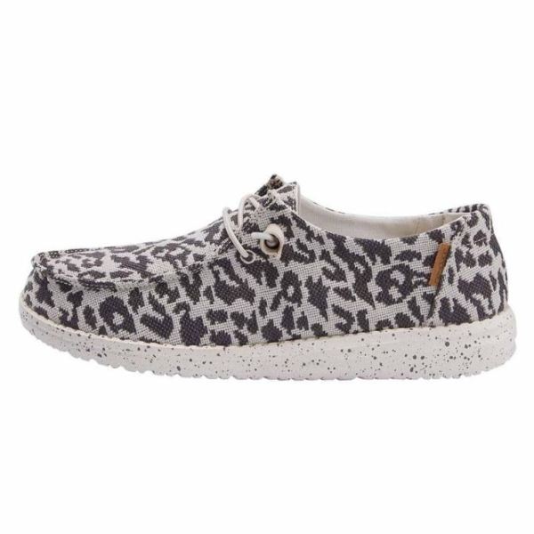 Women's Hey Dude Shoes Wendy Jungle Grey Cheetah