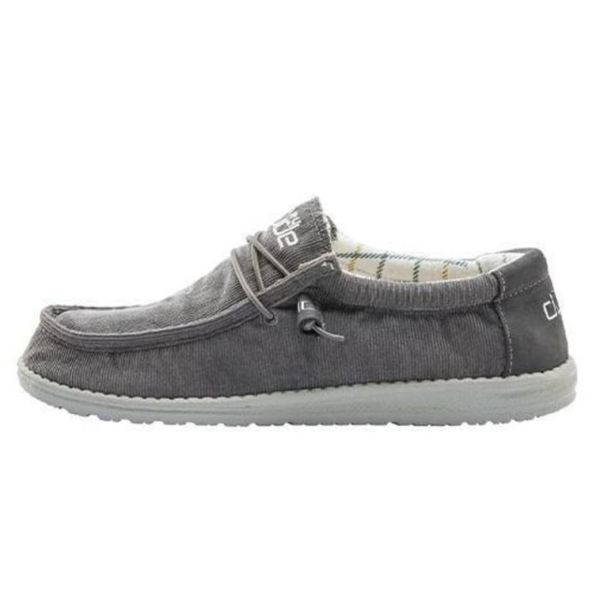 Hey Dude Shoes Men's Wally Corduroy L Dark Grey