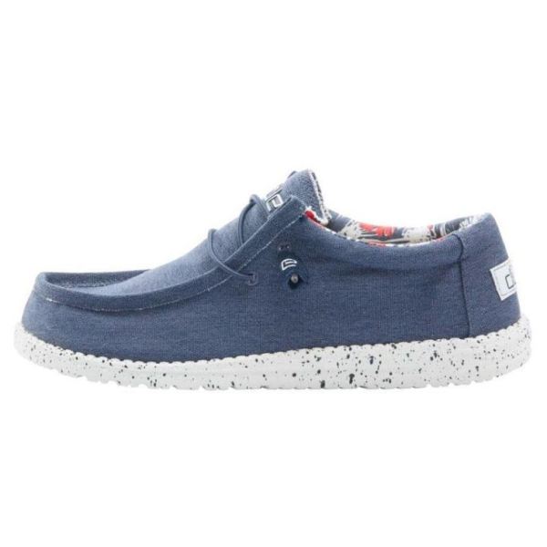 Hey Dude Shoes Men's Wally Stretch Blue