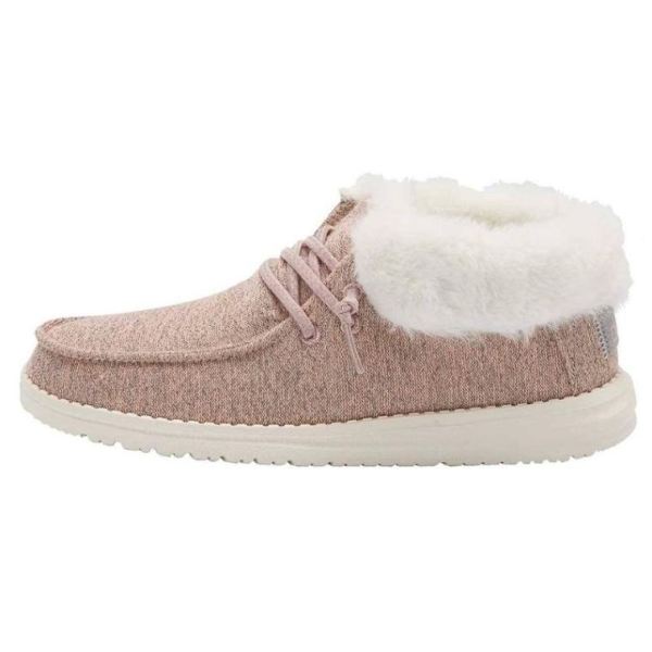 Hey Dude Shoes Girls Britt Youth Stretch Fleece Pink