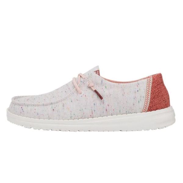 Women's Hey Dude Shoes Wendy Canvas Pink Confetti