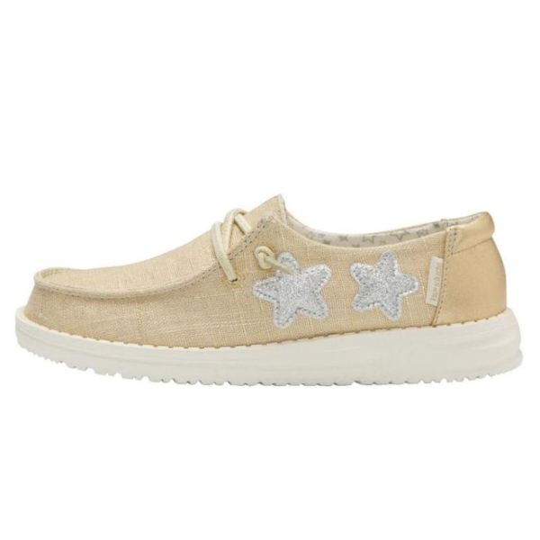 Hey Dude Shoes Girls Wendy Youth Star Gold