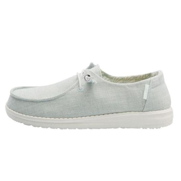 Women's Hey Dude Shoes Wendy Canvas Sparkling Sparkling Mint