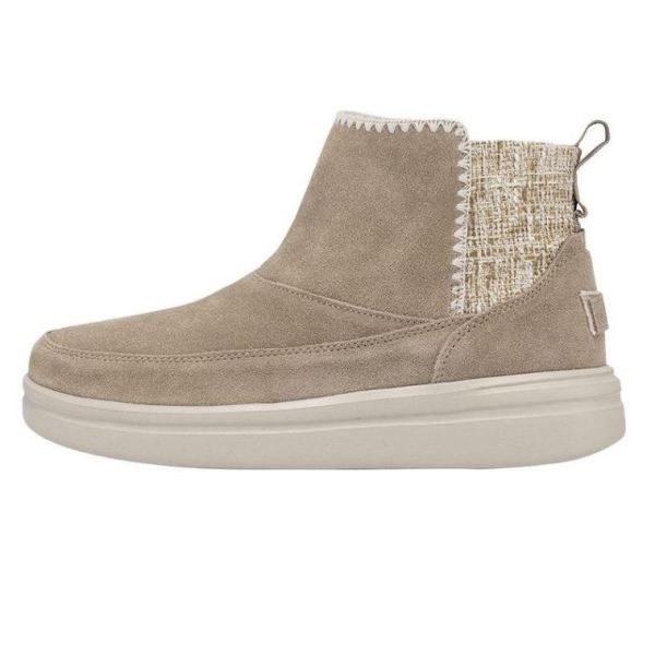 Women's Hey Dude Shoes Mel Suede Sand