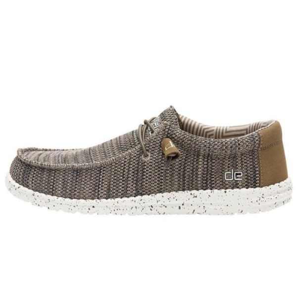 Hey Dude Shoes Men's Wally Sox Funk Brown