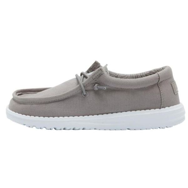 Boys Hey Dude Shoes Wally Youth Grey