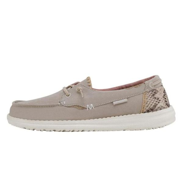Women's Hey Dude Shoes Laila Chambray Python Angora