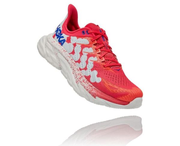 HOKA ONE ONE Clifton Edge Geometric Paradise Pink / Blue Flower