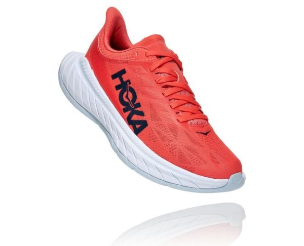 HOKA ONE ONE Carbon X 2 for Women Hot Coral / Black Iris