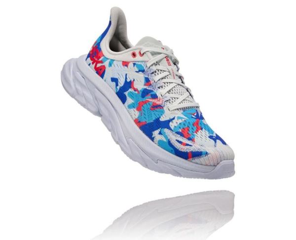 HOKA ONE ONE Clifton Edge Geometric Ballad Blue / Blue Flower