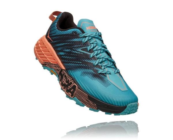 HOKA ONE ONE Speedgoat 4 for Women Aquarelle / Cantaloupe