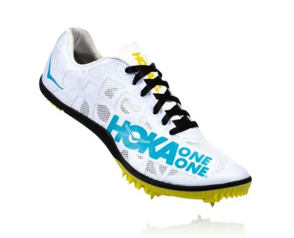 Men's Rocket MD Track Spikes Black / Cyan - Click Image to Close
