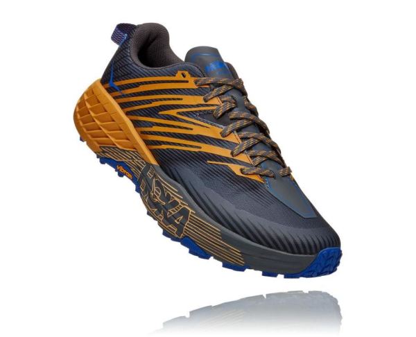 HOKA ONE ONE Speedgoat 4 for Men Castlerock / Golden Yellow