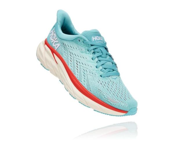 HOKA ONE ONE Clifton 8 for Women Aquarelle / Eggshell Blue