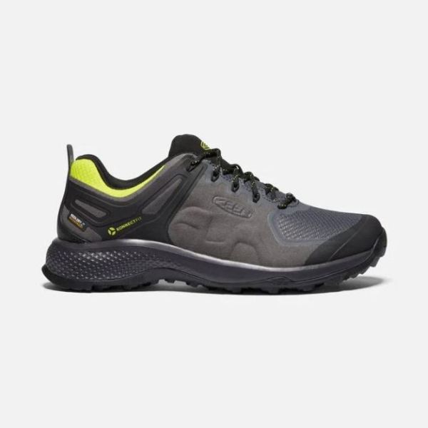 Keen Shoes | Men's Explore Waterproof-MAGNET/BRIGHT YELLOW