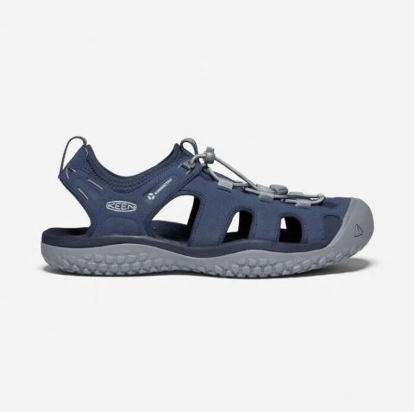 Keen Shoes | Men's SOLR Sandal-Navy/Steel Grey