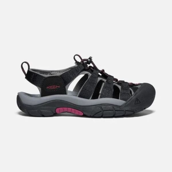 Keen Shoes | Women's Newport H2-Black/Raspberry Wine