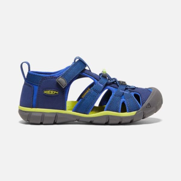 Keen Shoes | Big Kids' Seacamp II CNX-Blue Depths/Chartreuse