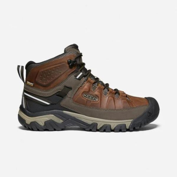 Keen Shoes | Men's Targhee III Waterproof Mid-Chestnut/Mulch