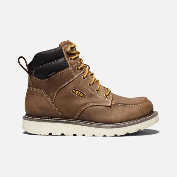 Keen Shoes | Men's Cincinnati 6" Waterproof Boot (Soft Toe)-Belgian/Sandshell