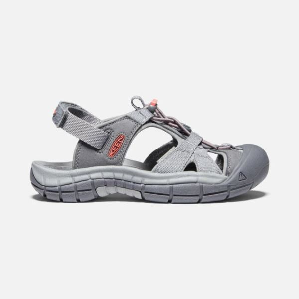 Keen Shoes | Women's Ravine H2 Sandal-Steel Grey/Coral